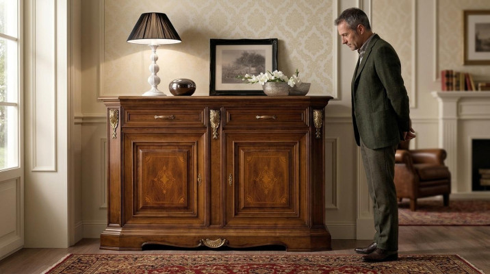 Lujo dormitorio cómoda de madera Diseño aparador Lado Nuevo Cómoda Armario Estantería