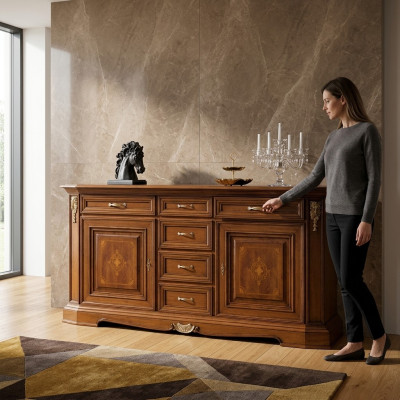 Cómoda clásica Cómoda Aparador Muebles de madera Armarios Aparador arredoclassic