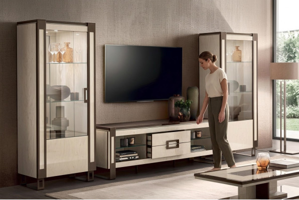 Diseño de cómoda armario aparador Estilo moderno Aparadores Bajo mueble de televisión.
