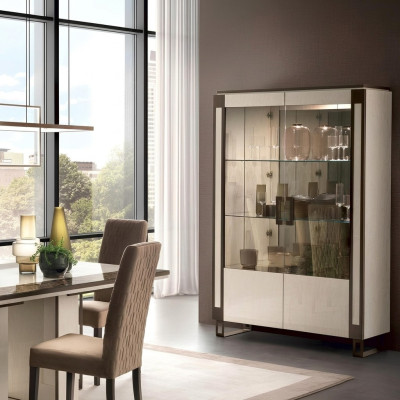 Vitrina armario de 2 puertas vitrinas muebles de salón gabinetes diseño armario muebles vidrio nuevo