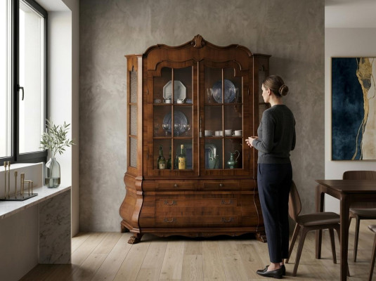 Vitrina de 2 puertas armario Vitrinas Armarios de salón Nuevos Muebles Muebles de cristal Italia