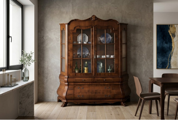 Vitrina de 2 puertas armario Vitrinas Armarios de salón Nuevos Muebles Muebles de cristal Italia