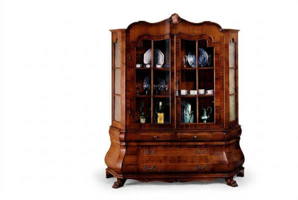 Vitrina de 2 puertas armario Vitrinas Armarios de salón Nuevos Muebles Muebles de cristal Italia
