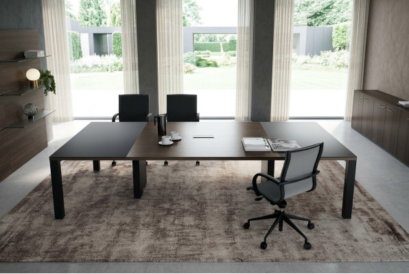 Mesas Mesa Oficina Diseño Madera Muebles de reunión Mesa de conferencias Muebles de oficina Frezza