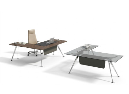 Mesa de esquina escritorio de oficina mesa de ordenador mobiliario de oficina muebles de diseño mesa de cristal nuevo