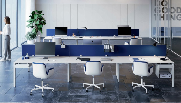 Mesa de trabajo Contador 6 personas Mesa de oficina Estudio Muebles de oficina Mesa Mesas