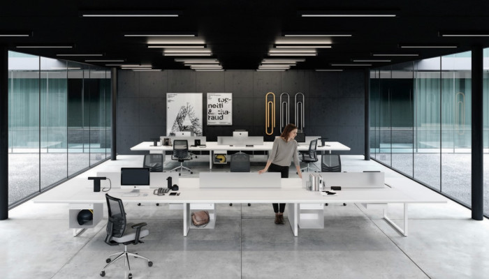 Mesa de computadora, mesa de oficina, mostrador para 6 personas, mesa para portátil, mesas, mesa de trabajo, nuevo.