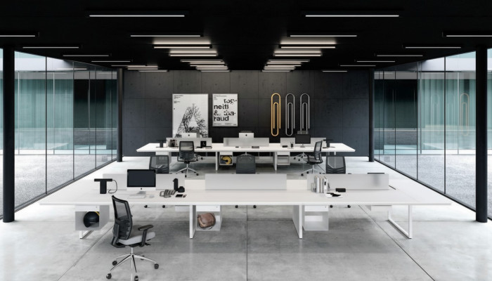 Mesa de computadora, mesa de oficina, mostrador para 6 personas, mesa para portátil, mesas, mesa de trabajo, nuevo.