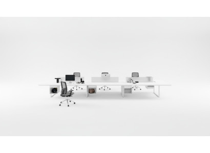 Mesa de computadora, mesa de oficina, mostrador para 6 personas, mesa para portátil, mesas, mesa de trabajo, nuevo.