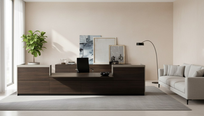 Mostrador Oficina Escritorio Mesa de trabajo Muebles de oficina Recepción Mostrador Counter Nuevo