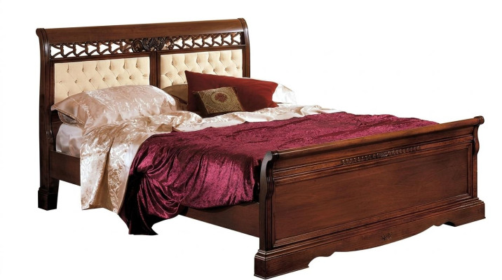 Cama Cama doble Cama de madera Muebles Madera maciza Dormitorio Cama de diseño en madera Camas