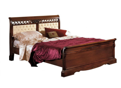 Cama Cama doble Cama de madera Muebles Madera maciza Dormitorio Cama de diseño en madera Camas