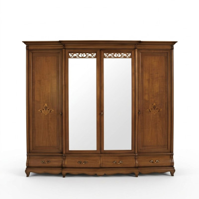 Conjunto de armario de madera para dormitorio de madera maciza muebles italianos armarios