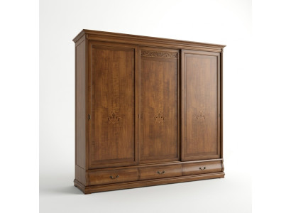 Armario con puertas correderas Armario de madera real Lujo Armarios Muebles italianos