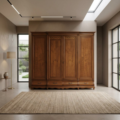 Mueble armario de madera maciza armario armarios de dormitorio Hecho en Italia Nuevo