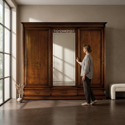 Armario de ropa Diseño de armarios Armarios con espejo Muebles Decoración Vaccari cav giovanni