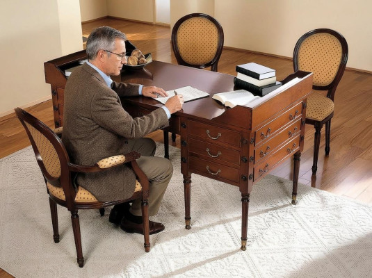 Mesa con silla Escritorio de madera Escritorio con cajones Mesa de trabajo 2 piezas