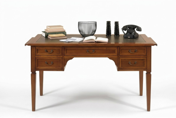 Escritorio con cajones, diseño de escritorio de madera, escritorios.