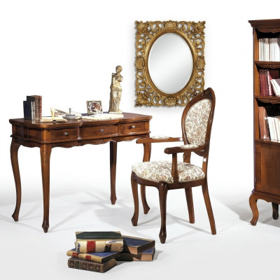 Escritorio Secretario Escritorios Muebles italianos Mesa Silla Conjunto Oficina 2 pcs