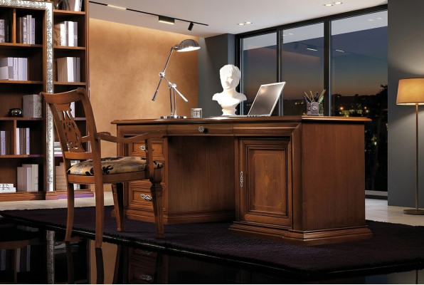Mesa de escritorio de diseñador Muebles de oficina Escritorios de madera maciza Mesas Italia