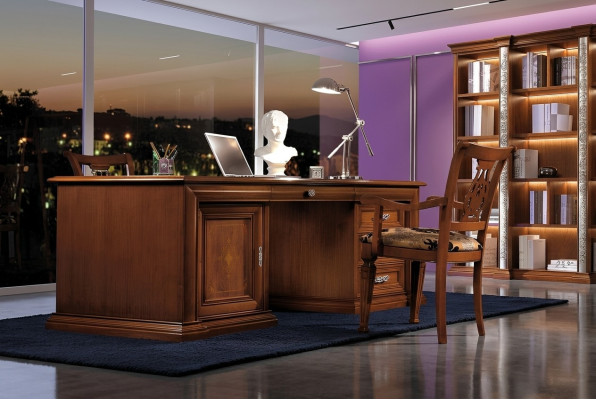 Escritorio Silla Mesas Estudio Mesa Oficina Conjunto de 2 piezas de mesa maciza