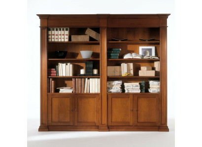 Mueble de archivo de madera maciza para oficina, armario estantería, estanterías, armarios, librería maciza.