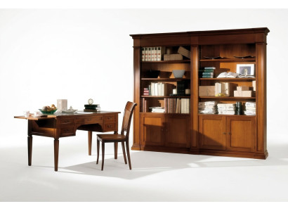 Muebles de oficina Escritorio Estantería de libros Conjunto de 2 piezas Italia