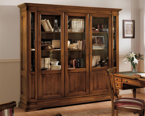 Armario estantería salón librería madera armario de oficina armarios vitrina Italia.
