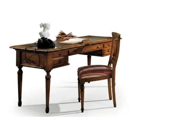 Escritorio Secretario Muebles italianos Mesa Silla Conjunto Oficina 2 piezas Escritorios