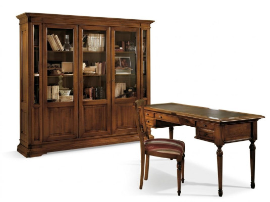 Mesa de oficina de madera, silla, estantería, escritorio, estante, armarios, conjunto de 3 piezas, nuevo.