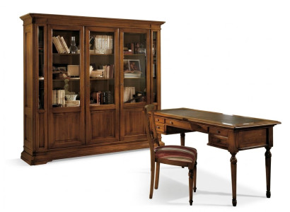 Mesa de oficina de madera, silla, estantería, escritorio, estante, armarios, conjunto de 3 piezas, nuevo.
