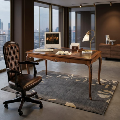 Mesa Escritorio Secretaria Escritorios Muebles italianos Oficina Madera Mesas