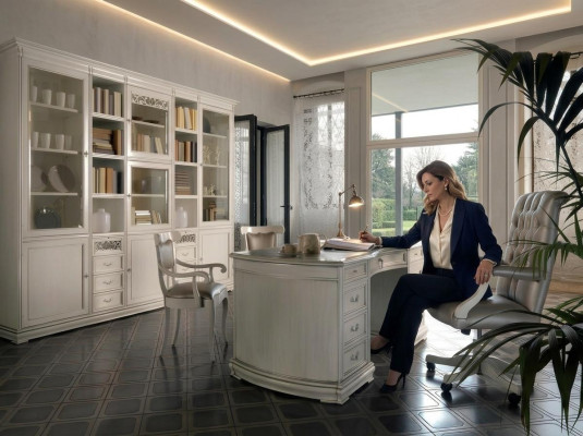 Muebles de oficina italianos, mobiliario de mesa, escritorio de madera maciza, mesas nuevas
