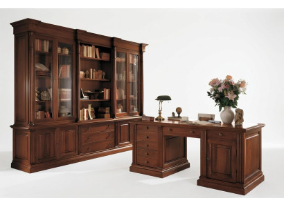 Biblioteca de oficina Armario de madera Armario de oficina Estante Armarios Vitrina Muebles italianos