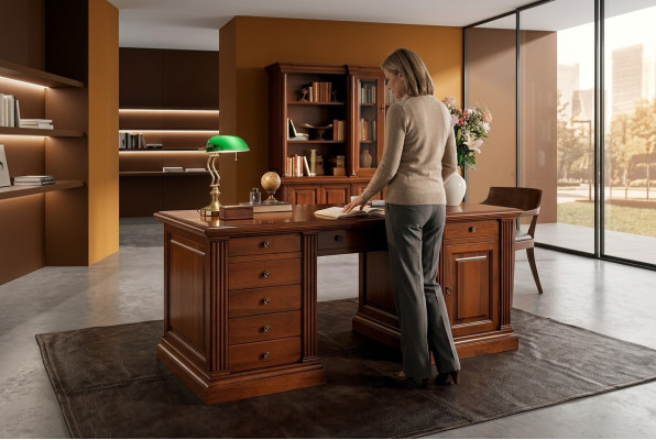 Escritorio Mesa italiana Escritorios Muebles de computadora Mesas Muebles Italia