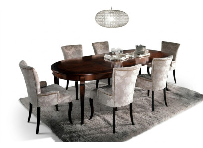Mesa de comedor de lujo Muebles de diseño italiano Mobiliario Mesas de madera maciza Nueva mesa