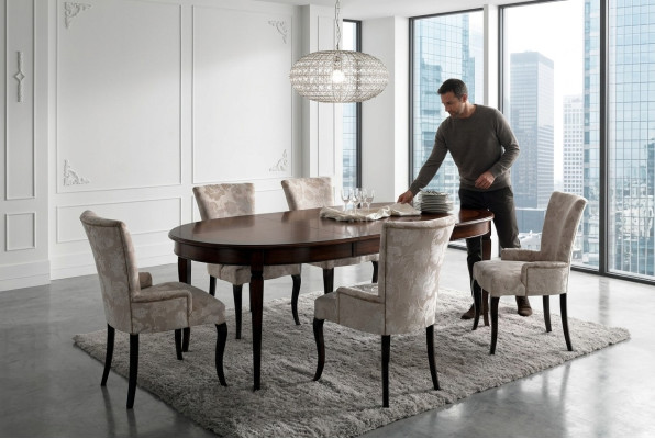 Mesa de comedor Conjunto Muebles de comedor Grupo de mobiliario Mesa + 6 sillas Juego de 7 piezas.