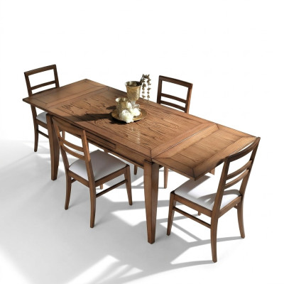Mesa de comedor de madera natural diseño de mesa moderna comedor mesa deslizante nueva.