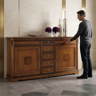Lujo cómoda aparador estilo antiguo cómodas muebles de lujo italianos aparador.