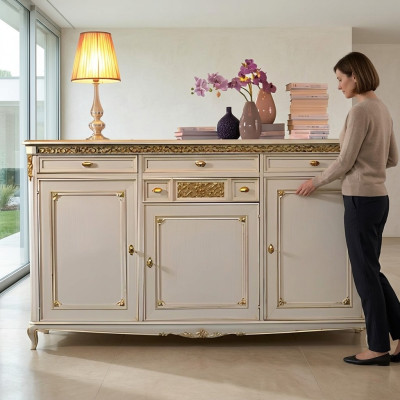 Cómoda aparador aparador aparadores madera maciza armario muebles cómodas blanco.