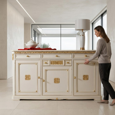 Cómoda Aparador Aparador Blanco Aparadores Armario Cómodas Muebles Madera Maciza