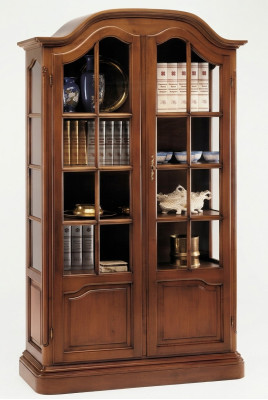 Aparador de salón aparador de madera maciza Vaccari cav giovanni vidrio Nuevo