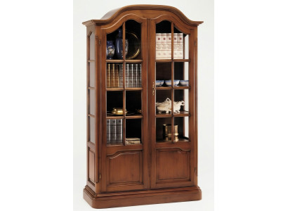 Aparador de salón aparador de madera maciza Vaccari cav giovanni vidrio Nuevo