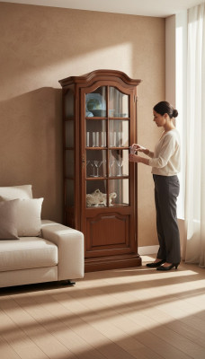 Mueble para TV de madera maciza Buffet Sala de estar Dracma CAV giovanni Vitrinas