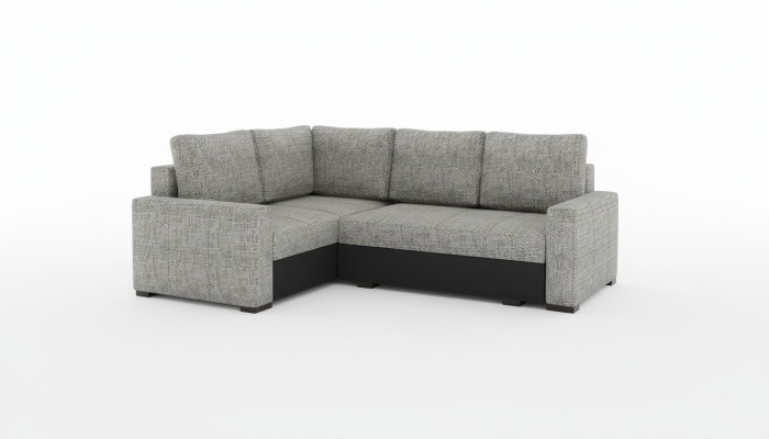 Sofá de esquina en forma de L, sofá, sofá tapizado, sofá de esquina, sofá de piel, muebles, tela.