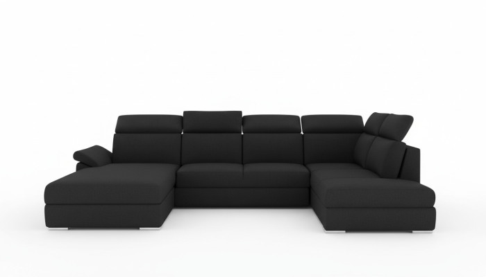 Sofá de esquina de tela, conjunto de esquinero en forma de U, sofá, diseño de sofá, tapizado de tela moderno.