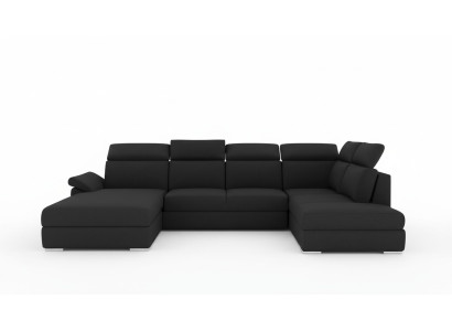 Sofá de esquina de tela, conjunto de esquinero en forma de U, sofá, diseño de sofá, tapizado de tela moderno.