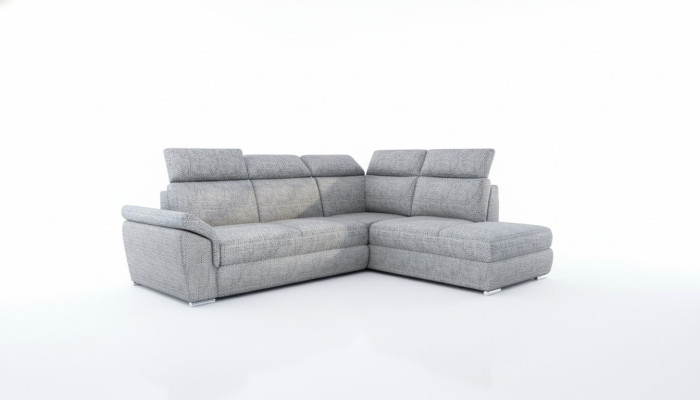 Sofá esquinero de tela en forma de L, sofá cama de diseño moderno con función de cama, nuevo.