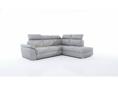 Sofá esquinero de tela en forma de L, sofá cama de diseño moderno con función de cama, nuevo.