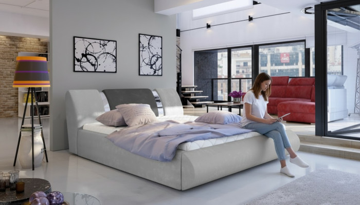 Lujo Dormitorio Cama Decoración Almohada Diseño 180x200cm Doble Hotel Camas